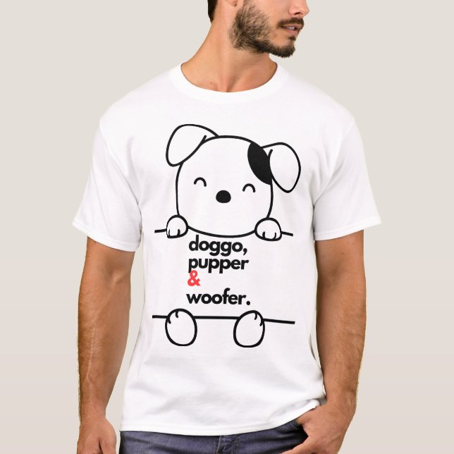 Camiseta Doggo Ptop e Woofer T-Shirt (Frente)