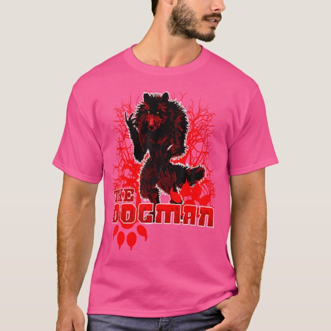 Camiseta Dogman Of America Red Wolf Monster Werewolf Skinwa (Frente)