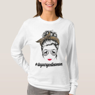 Camiseta Dogo Argentino Cachorro Mãe Mensagem Bun Leopard M