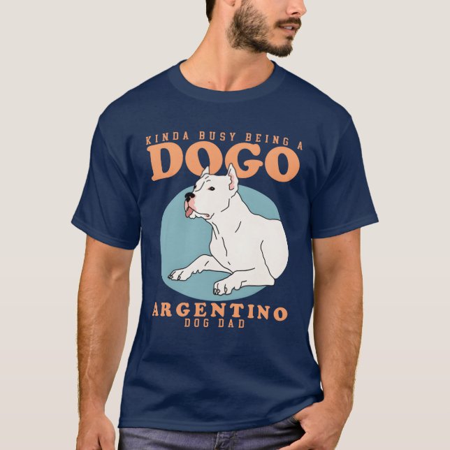 Camiseta Dogo Argentino Dog Pai Cães Depositante (Frente)