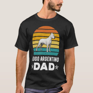 Camiseta Dogo Argentino Pai Retro Animal