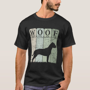 Camiseta Dogo Argentino Periódico de Elementos de Mesa Cão