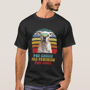 Camiseta Dogo Argentino Pro Choice Pro Feminismo Pro Cães