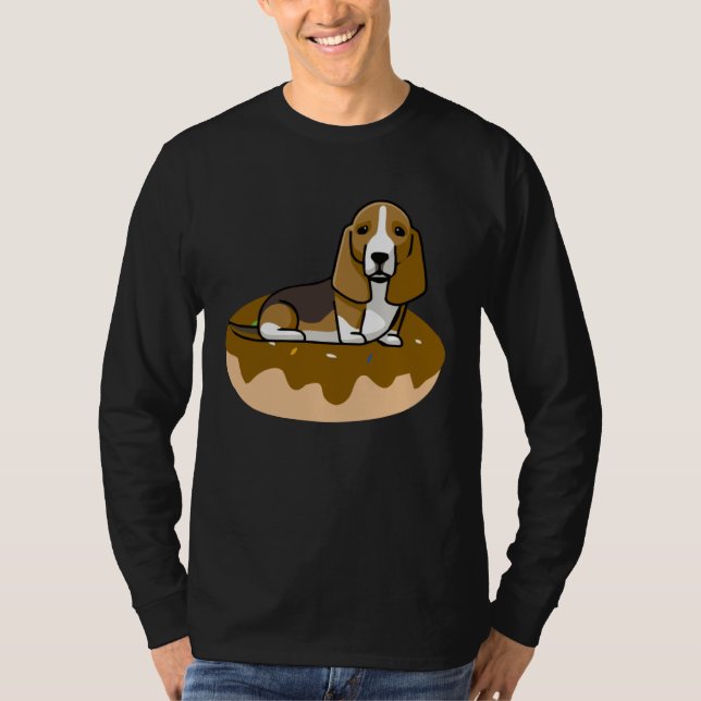 Camiseta Dogs And Donuts Dog  For Women Men Love Dog (Frente)