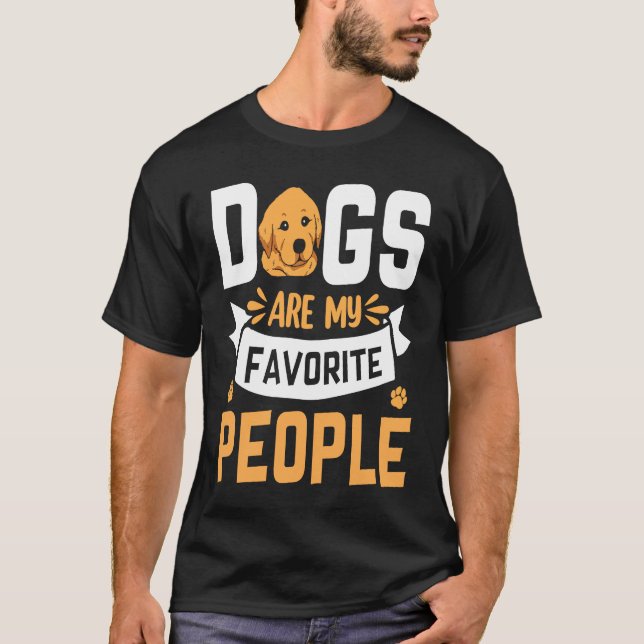Camiseta Dogs are my favorite People Golden Retriever  Sayi (Frente)