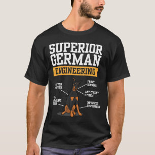 Camiseta Dogs Lover I Doberman Dog I Superior German Engine