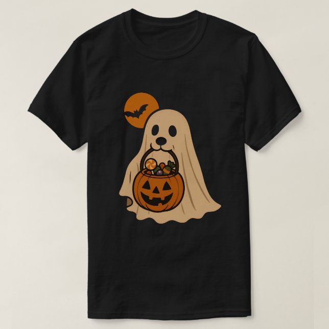Camiseta Dogs on Halloween night (Frente do Design)