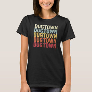 Camiseta Dogtown California Dogtown CA Retro Vintage Texto