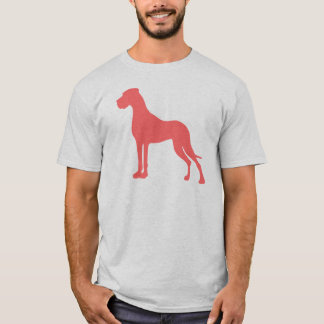 Camiseta Dogue Alemão coral