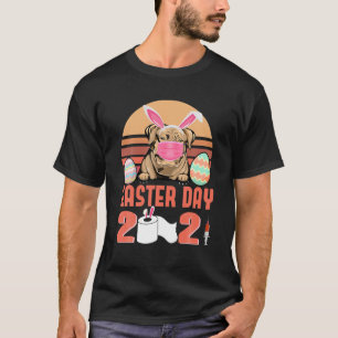Camiseta Dogue De Bordeaux Cão Rosto Máscara Coelho Ovo Pás
