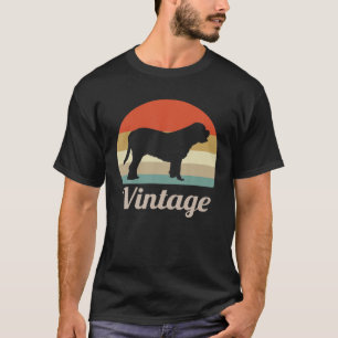 Camiseta Dogue De Bordeaux Cão Vintage Estilo Retroativo