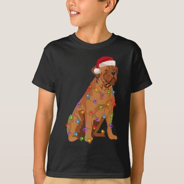 Camiseta Dogue de Bordeaux French Mastiff Lights (Frente)