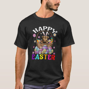 Camiseta Dogue De Bordeauzx Felz pascoa De Cachorro Coelho