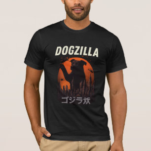 Camiseta Dogzilla Funny Giant Monster Dog T Shirt