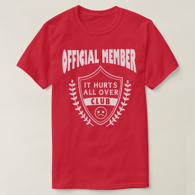 Camiseta Dói tudo no clube (Frente do Design)