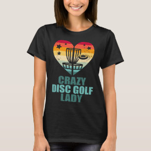 Camiseta Doida de Disco de Golfe Senhora Vintage Retro Cora