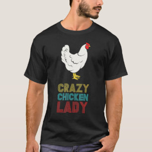 Camiseta Doida Galinha Senhora Galinha Fazendeira Vintage R