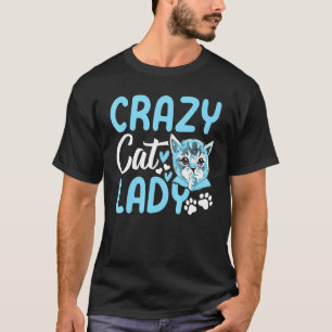 Camiseta Doida por Gatos Doida por Gatos Gata Fofa Eu Doida