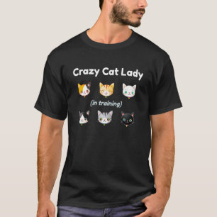 Camiseta Doida por Gatos em Treinamento