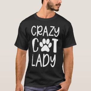 Camiseta Doida por Gatos Senhora Gráfico de Gato Para Mulhe