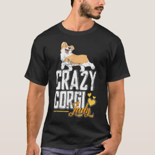 Camiseta Doidinha por Corgi Lindos Corgis Senhora Doida por