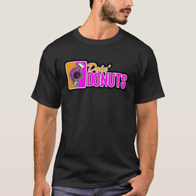 Camiseta Doin Donuts Car Drifting PS Tuning Lovers (Frente)