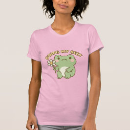 Camiseta “Doing My Best” Frog Sticker/Tee