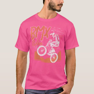 Camiseta Dois Amantes Bmx Rider Trabalho de arte Bmx Riding