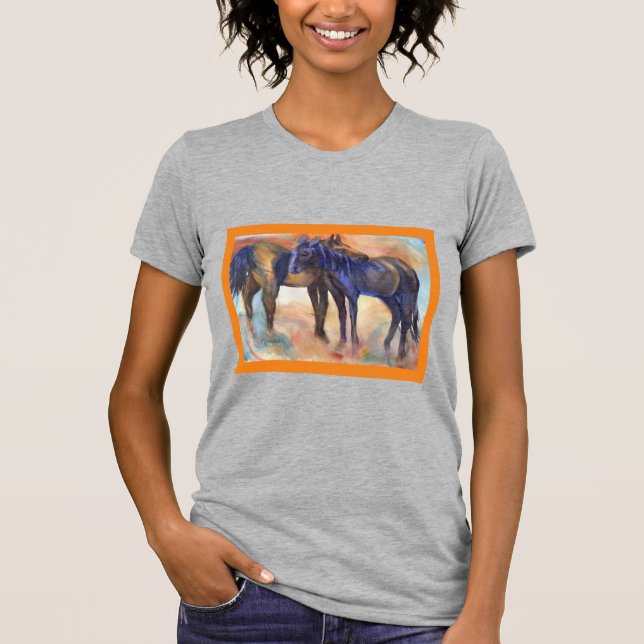 Camiseta Dois Amigos Em Valle Crucis, Amor De Cavalo (Frente)
