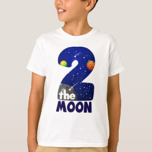 Camiseta DOIS ANIVERSÁRIO DO segundo aniversário DA LUA Tod