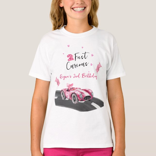 Camiseta Dois Aniversários Rápidos e Curiosos  (Frente)