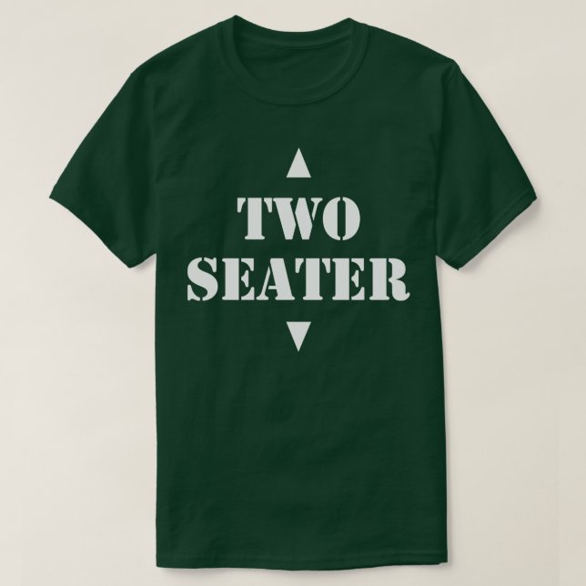 Camiseta Dois assentos 1 (Frente do Design)