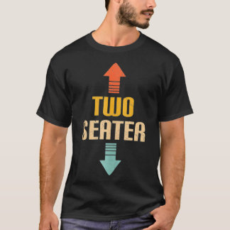Camiseta Dois assentos 2 assentos - Piada de Pai Engraçada