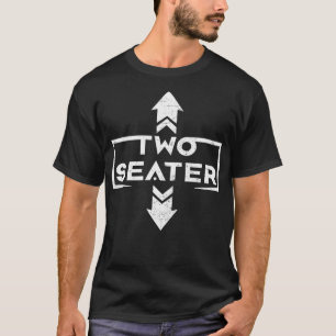 Camiseta Dois assentos 2 Pai Piada Engraçado Ameaça 