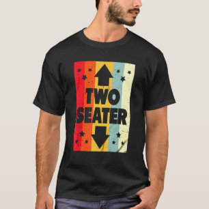 Camiseta Dois assentos 2 Piada Pai do assento