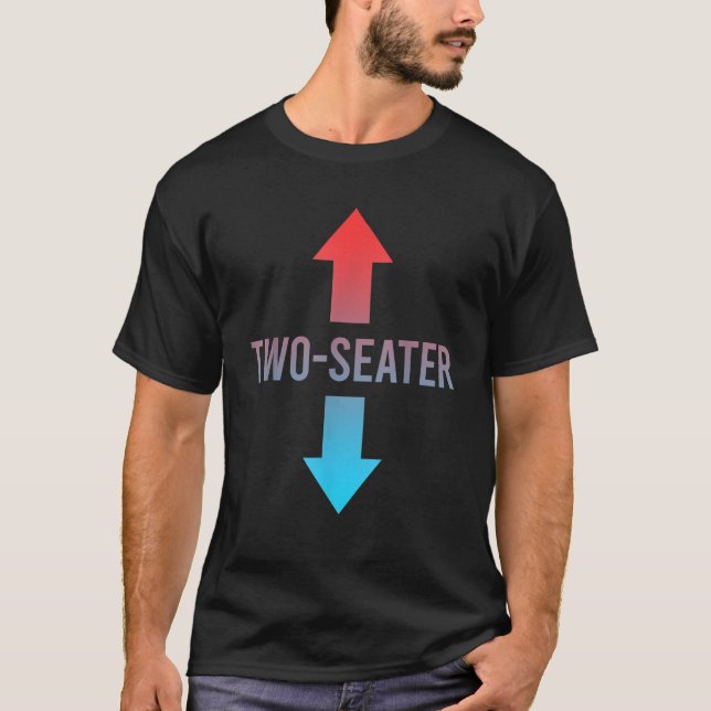 Camiseta Dois assentos engraçadosDois assentos 2 assentos (Frente)