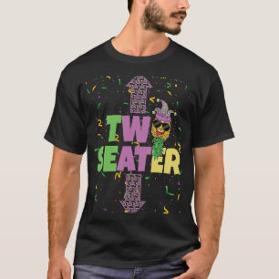 Camiseta Dois assentos Mardi Gras para cima, para baixo, Sw