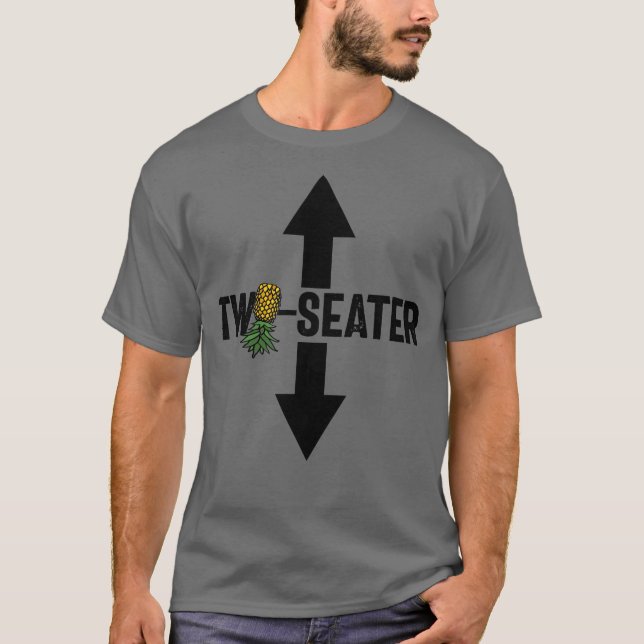 Camiseta Dois assentos Swinger Men de cabeça para baixo (Frente)