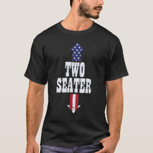 Camiseta Dois assentos Usa 4 De Julho, Adulto Malvado