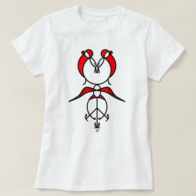 Camiseta Dois beija-flores (Frente do Design)