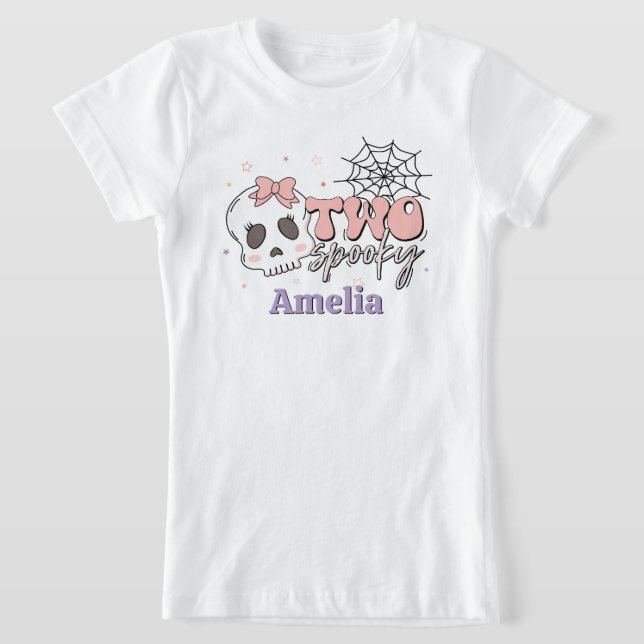 Camiseta Dois Bons Brancos, Rosa, Nome do Halloween Anivers (Postura )
