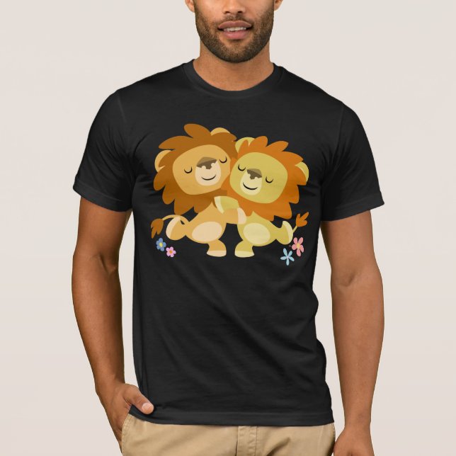 Camiseta Dois Bons Cartoons Leões Tango T-Shirt (Frente)
