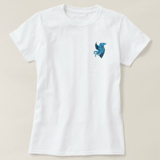 Camiseta Dois brincalhão tonificaram o pássaro azul