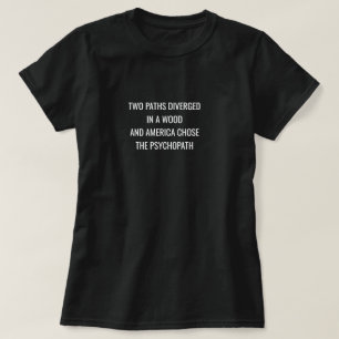 Camiseta DOIS CAMINHOS DIVERGIDOS - Branco