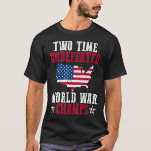 Camiseta Dois campeões da guerra mundial invencíveis
