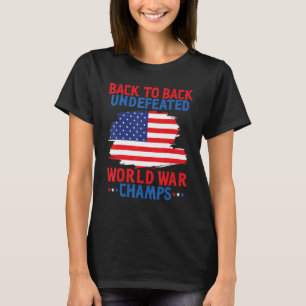 Camiseta Dois campeões da Segunda Guerra Mundial invencívei