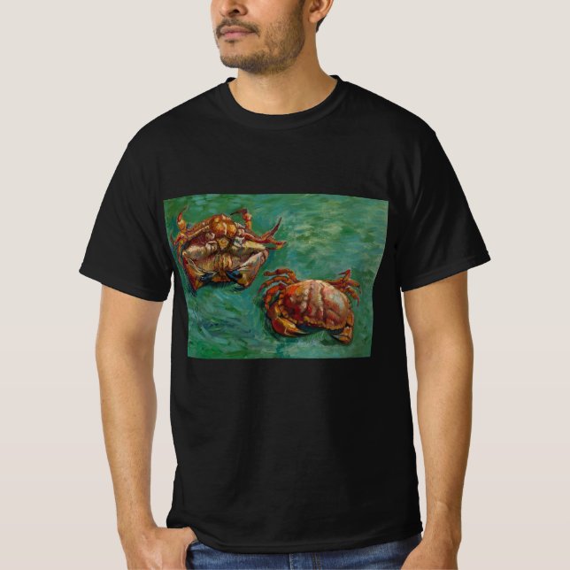 Camiseta Dois caranguejos por Vincent van Gogh T-Shirt (Frente)