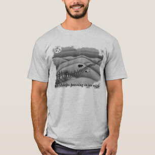 Camiseta Dois carneiros que passam na noite