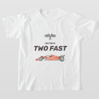 Dois Carro Race Rápido Segundo T-Shirt de Aniversá