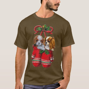 Camiseta Dois Cavalier King Charles Spaniel Dog Dentro Glov
